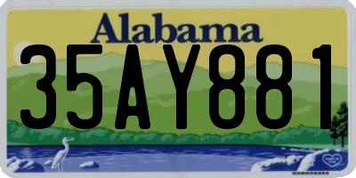 AL license plate 35AY881