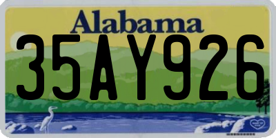 AL license plate 35AY926