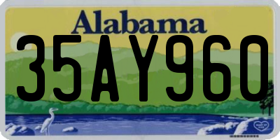 AL license plate 35AY960