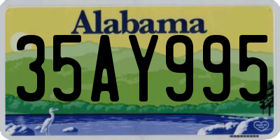 AL license plate 35AY995