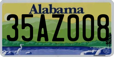 AL license plate 35AZ008