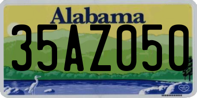 AL license plate 35AZ050