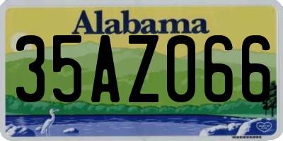 AL license plate 35AZ066