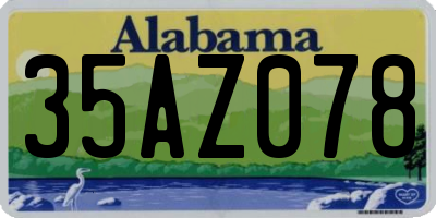 AL license plate 35AZ078