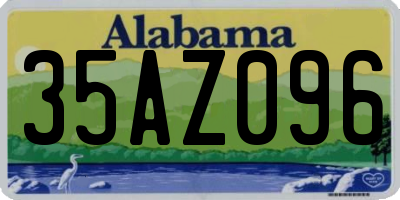 AL license plate 35AZ096