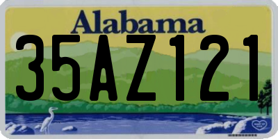 AL license plate 35AZ121
