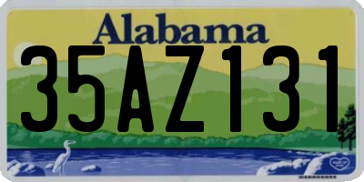 AL license plate 35AZ131