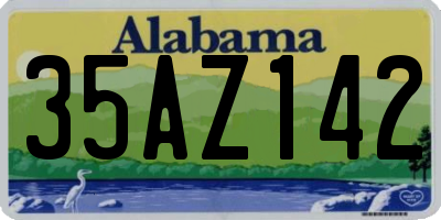 AL license plate 35AZ142