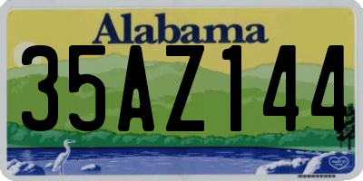 AL license plate 35AZ144