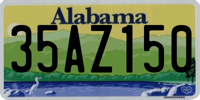 AL license plate 35AZ150
