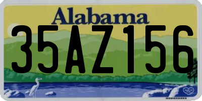 AL license plate 35AZ156