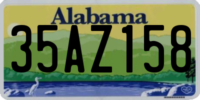 AL license plate 35AZ158