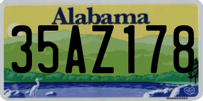 AL license plate 35AZ178