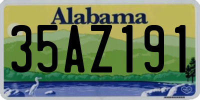 AL license plate 35AZ191