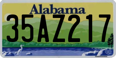AL license plate 35AZ217