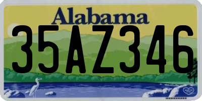 AL license plate 35AZ346