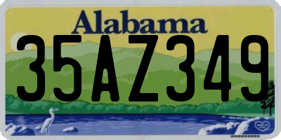 AL license plate 35AZ349