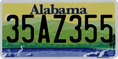 AL license plate 35AZ355