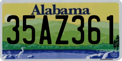 AL license plate 35AZ361