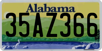 AL license plate 35AZ366