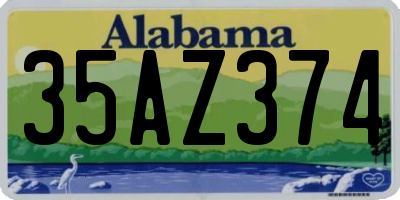 AL license plate 35AZ374