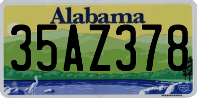AL license plate 35AZ378