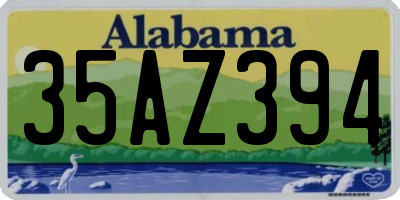 AL license plate 35AZ394