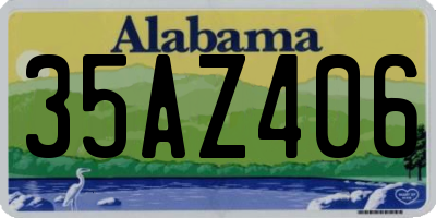 AL license plate 35AZ406