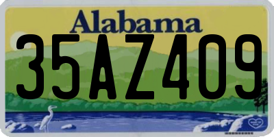 AL license plate 35AZ409
