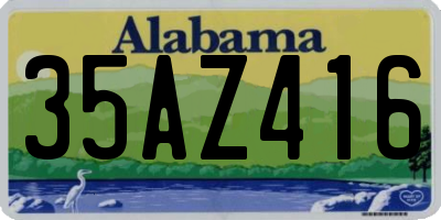 AL license plate 35AZ416