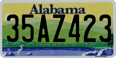 AL license plate 35AZ423
