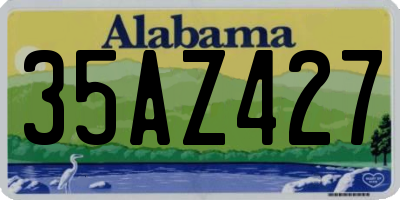 AL license plate 35AZ427