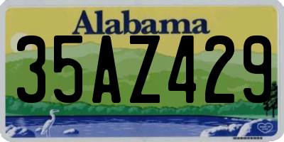 AL license plate 35AZ429