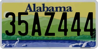 AL license plate 35AZ444