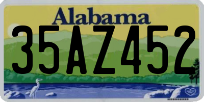 AL license plate 35AZ452