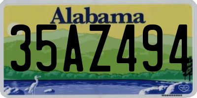 AL license plate 35AZ494