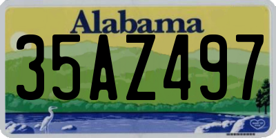 AL license plate 35AZ497
