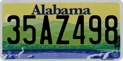 AL license plate 35AZ498
