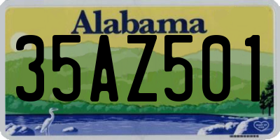 AL license plate 35AZ501