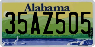 AL license plate 35AZ505