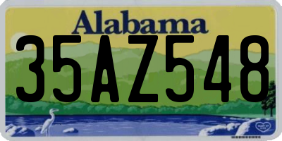 AL license plate 35AZ548