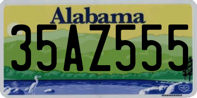 AL license plate 35AZ555
