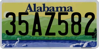 AL license plate 35AZ582