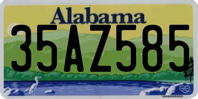AL license plate 35AZ585