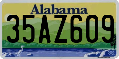 AL license plate 35AZ609