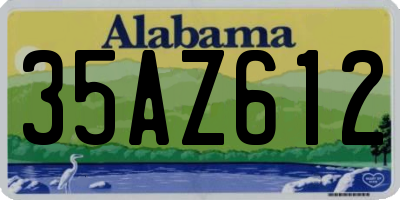 AL license plate 35AZ612