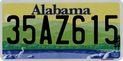 AL license plate 35AZ615