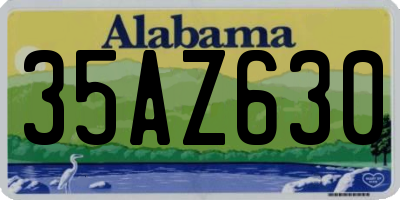 AL license plate 35AZ630