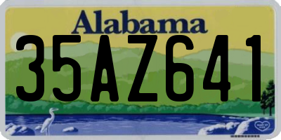 AL license plate 35AZ641
