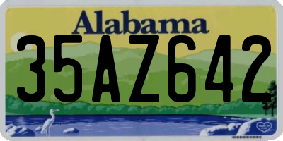 AL license plate 35AZ642